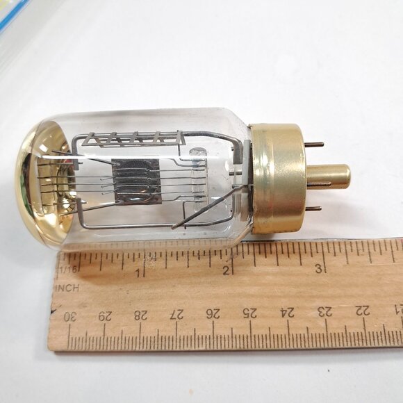 Vintage GE DAK Gold Top 500 Watt 120 Volt Projector Lamp Light Bulb Made in USA - Picture 3 of 4